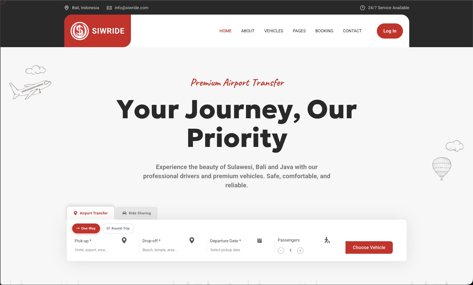 SIWRIDE — Platform Ride-Hailing, Sewa Kendaraan & Travel Booking Multi-Layanan